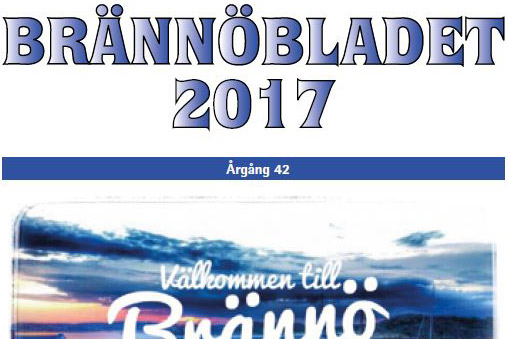 Brännöbladets framsida sommar 2017
